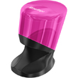 Clips dispenser with magnetic cover, inner side devided into 2 parts, round shape., rose.