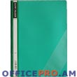 Flat file with pocket A4 size, plastic, green.