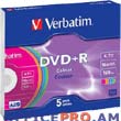 Записываемые DVD+R-4.7 Гб, 16x, упаковка 5 шт в отдельных дискетницах.