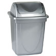 Waste bin with cover plastic, 11 l, with square bottom.