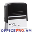 Stamp empty Colop Printer C 40, size 23 x 59 mm.