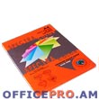 A4 paper, 80gsm, 100 pages, for copiers,  printers and faxes, orange.