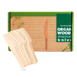 Organic, wooden knives, disposable, 100 pieces.