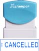 Stamp size 45mm, "CANCELLED"