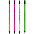 Pencil "Flexy Neon" HB, sharpened., plastic, case of different colors, with eraser.