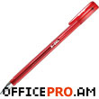 Ручка гелевая X-GEL, толщина стержня 0.5 мм,, красная.