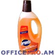 Liquid for cleaning wooden floors.