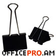 Binder clip, 25 mm, efficiently binds from 60 to 90 pages, 12 pieces in a pack.