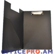 Clipboard A4, with upside clip, with cover,, black.