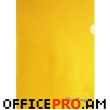 Corner file A4, transparent, yellow.