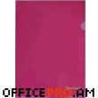 Уголок, формат А4, плотный прозрачный, розовый