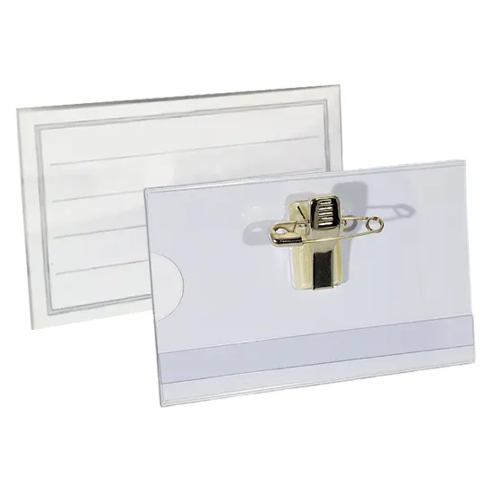 Бейдж нагрудной, на булавке, размеры 90 * 60 мм