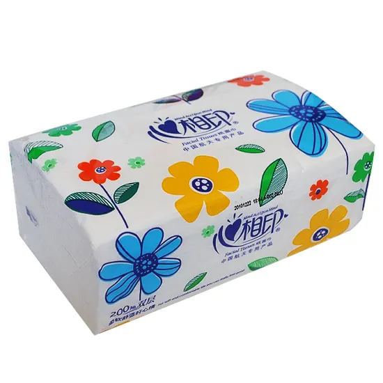 Салфетки  двухслойные, в целофановой упаковке, 200 шт