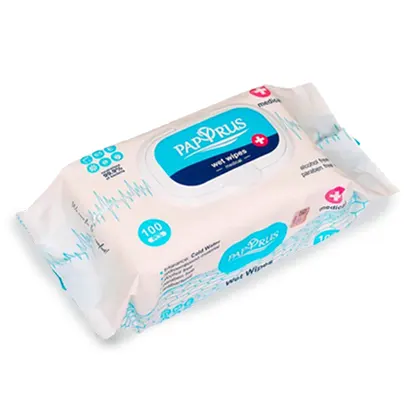 Wet tissues, big, 100 pcs