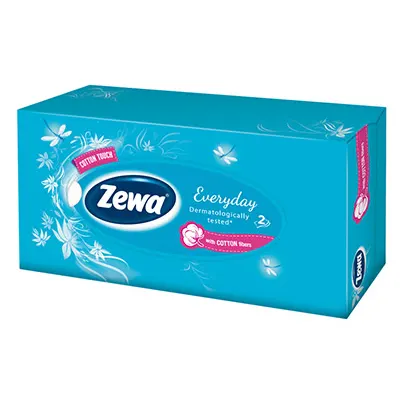 Անձեռոցիկ երկշերտ, ուղղանկյուն տուփի մեջ, չափսը՝ 22.5x5x11 սմ, 100 հատ