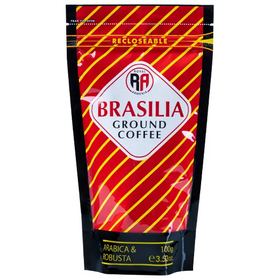 Coffee Royal Armenia, Brazilia 100g, red pack.