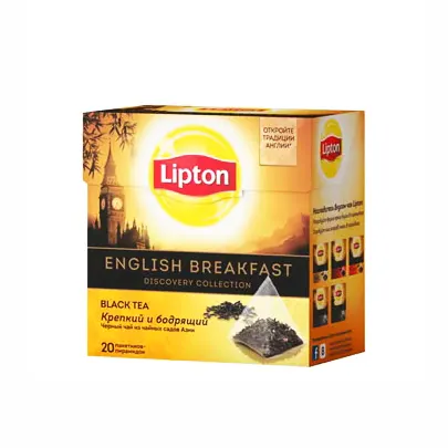 Чай Lipton в пакетиках - пирамидках. В упаковке 20 пакетов