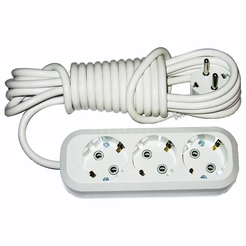 Удлинитель 3 местный, с прочным 5- метровым кабелем, 16 A, 250 V