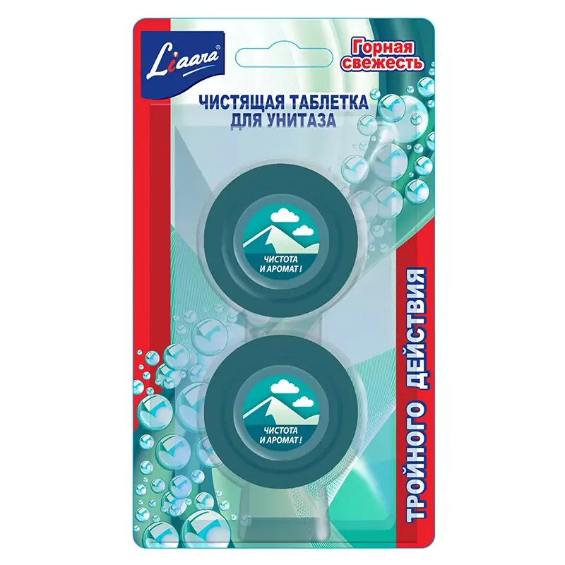 Toilet cleaning tablet Liaara, 2 x 50 g