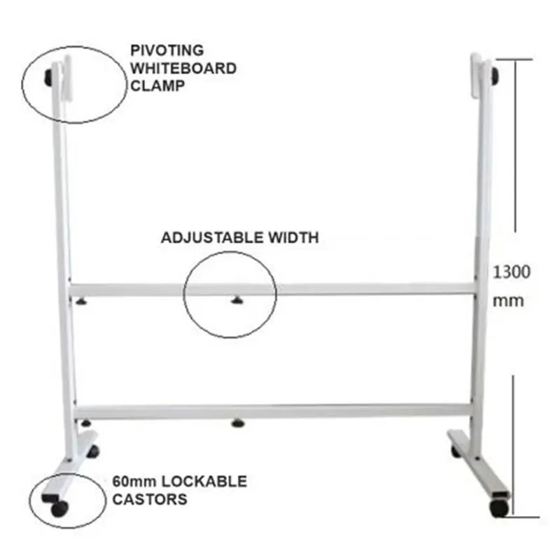 Շարժական հենակալ գրատախտակների համար։ Հենակալը համապատասխանում է 100 - 240 սմ լայնություն ունեցող գրտախտակների