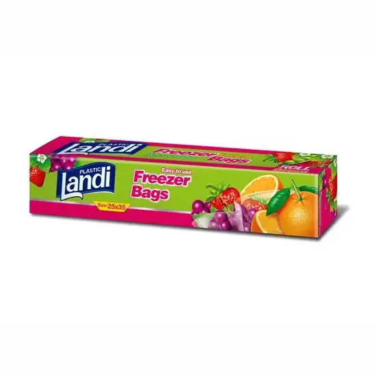 P/E bag for food storage with a roll. 24 pieces in a box, size 25*35 cm
