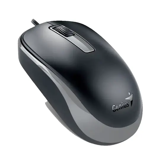 Մկնիկ լարային օպտիկական GENIUS DX-125S USB Black+Grey