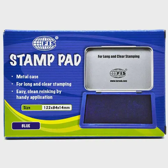 Ink pad, 8.5 х 12.5 cm, blue