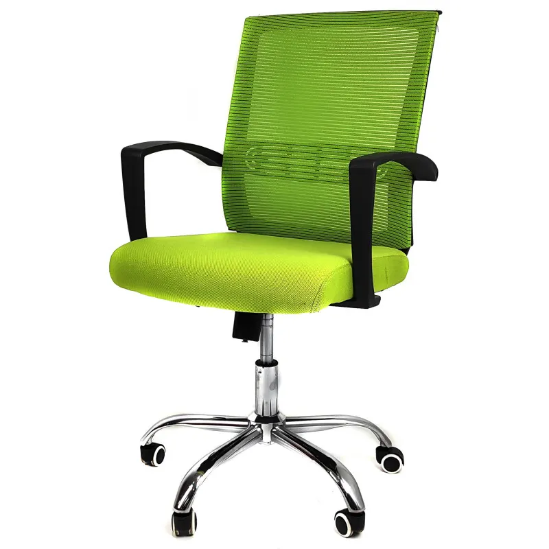 Office chair with adjustable mechanism. Metal legs, plastic wings. The seat and backrest made of high-quality mesh fabric