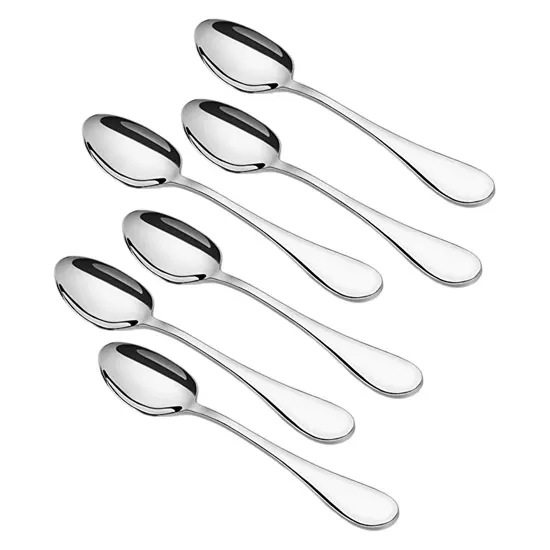 Ложки столовые из нержавеющей стали, большие, 6 шт