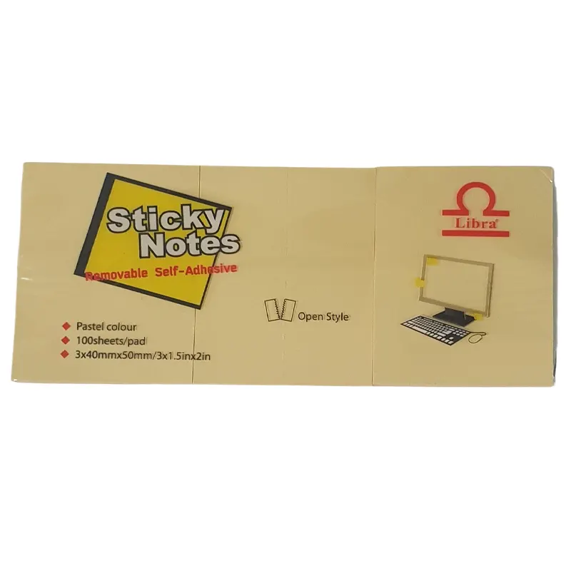 Sticky Notes, 38mm x 50mm, 100 pages