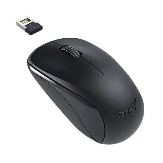 Мышь оптическая с прокруткой беспроводная, NX - 7007. Подключение через USB.