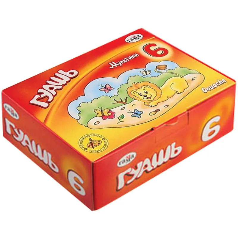 Гуашь 6 цветов