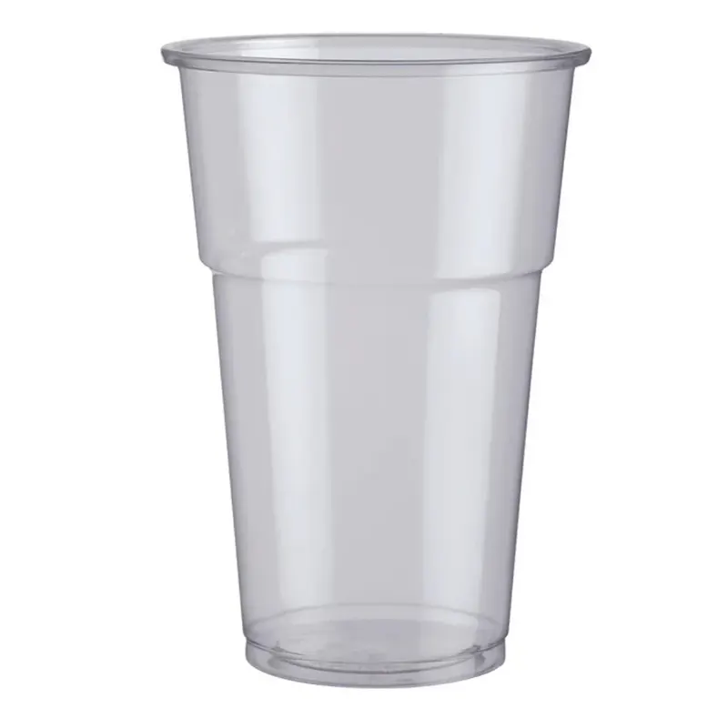 Բաժակ պլաստիկ գարեջրի թափանցիկ, 500 մլ։ Փաթեթի մեջ 60 հատ։