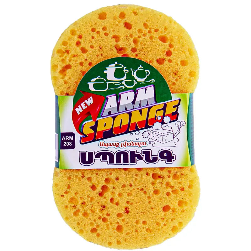 Dish sponge 8 - схапе, 1 pc, (Arm 208)