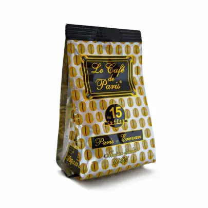 Le Cafe de Paris No 15, 50% Арабика Иргачиф,  45% Арабика Мока, 5% Робуста, 100 г.