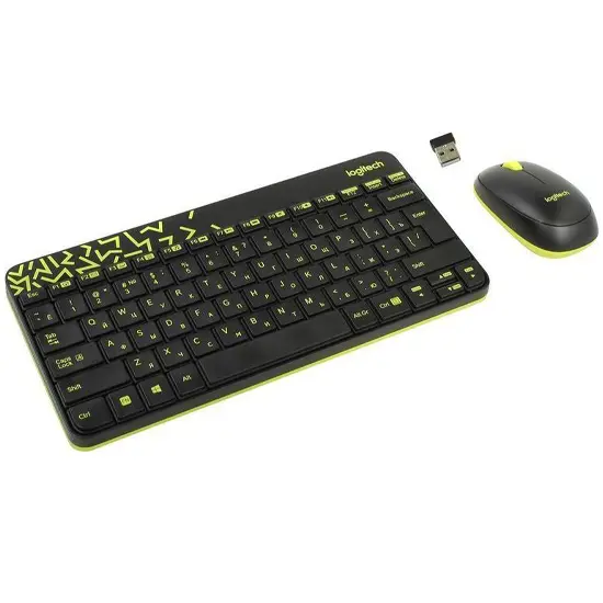 Ստեղնաշար + մկնիկ անլար Logitech MK240 Nano 