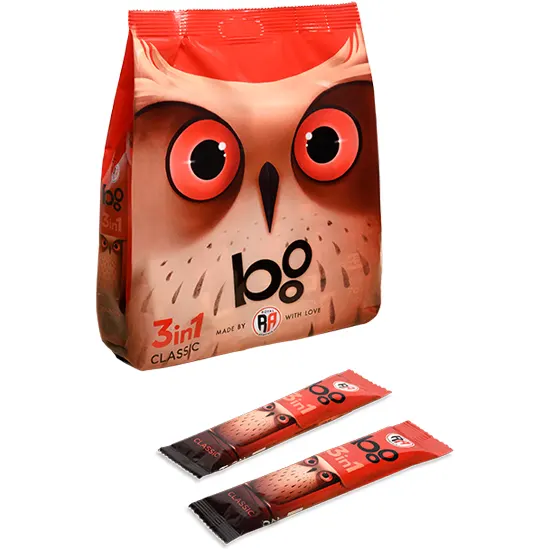 Instant Coffee Drink with a natural blend of coffee, cream and sugar