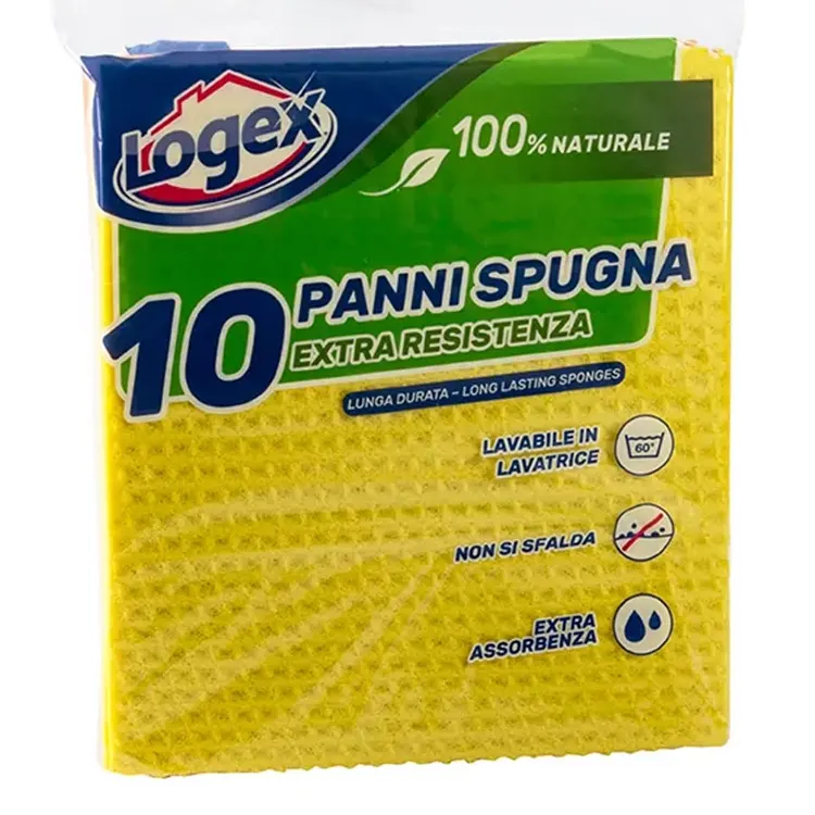 Губчатая салфетка 18 х 20 см. В упаковке 10 штуки