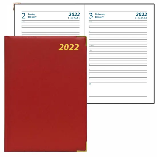 Ежедневник на 2022 год, формата А5, на английском , с мягким переплетом
