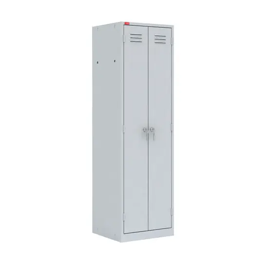 Two-section metal cabinet ShRM-22/800U, 5 shelves, 1 crossbar, 2 hooks, 2 mortise locks, 1860*800*500 sm H*W*D, weight - 48 kg. Delivery within 3 business days.