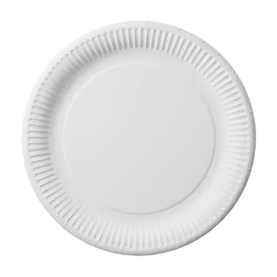 Թղթե ափսե, միանգամյա օգտագործման, տրամագիծը 22սմ, 20 հատ