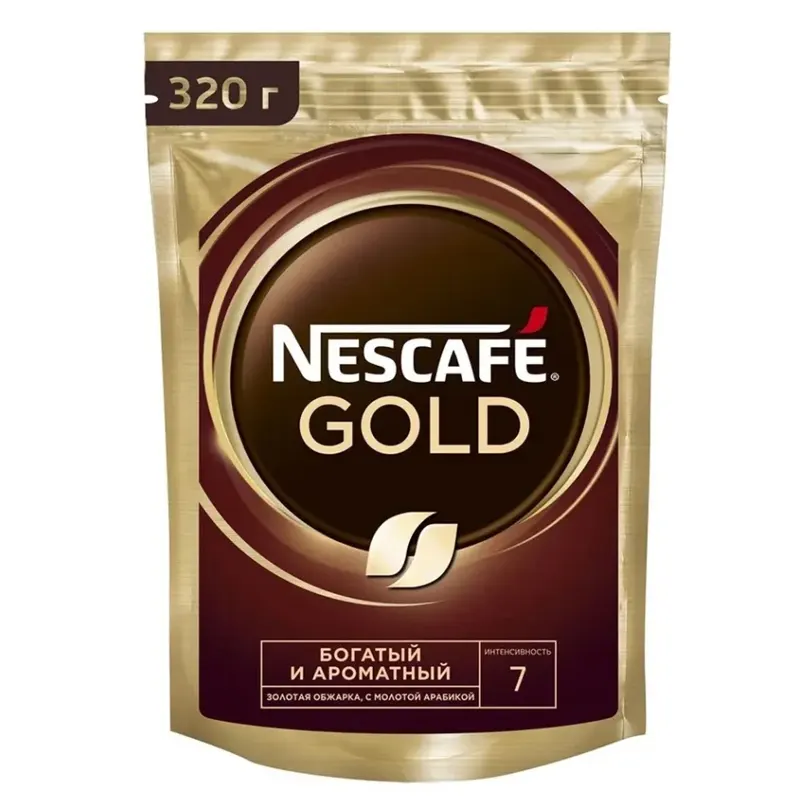 Кофе растворимый Nescafe Gold 320г