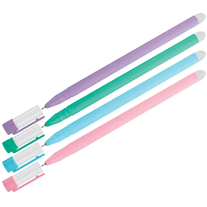 Գրիչ գելային ջնջվող թանաքով, կապույտ, 0.5մմ., տարբեր գույների պատյան