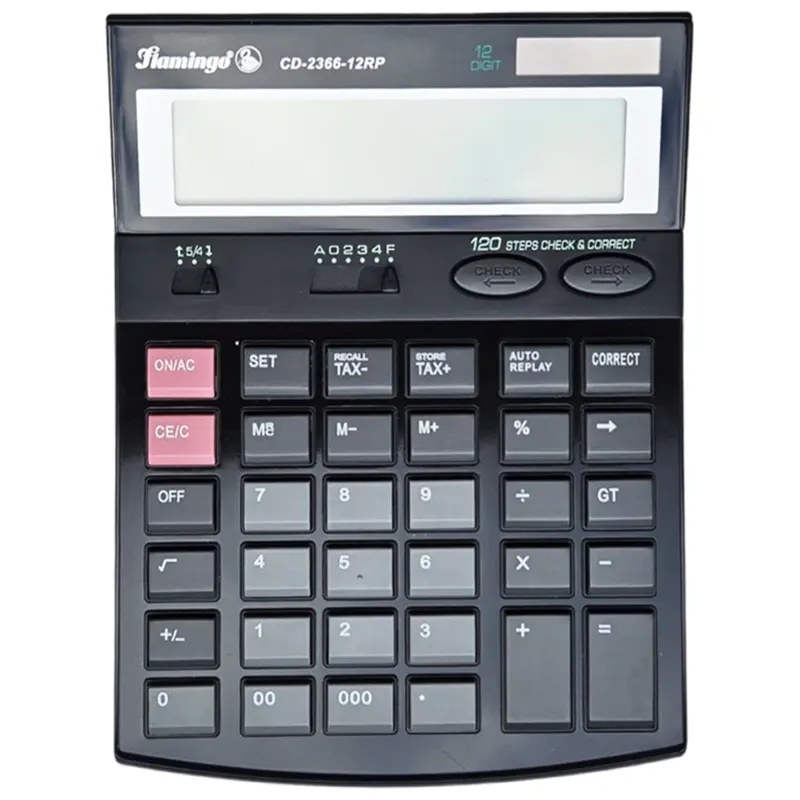 Calculator CD 2366, 12 digits, big size (14cm*18,5cm)