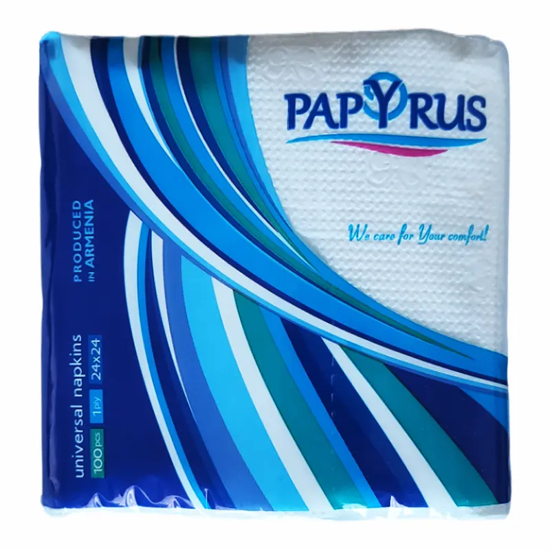 Napkins Papyrus, 24x24 sm, 100 pcs