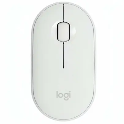 Мышка беспроводная, Logitech M350 Slim WL Pebble, соеденение USB, белая (L910-005541)