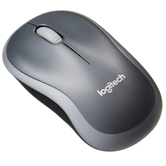 Беспроводная мышь Logitech M185 SWIFT, тип подключения: USB, одна батарейка типа АА, серая (L910-002252)