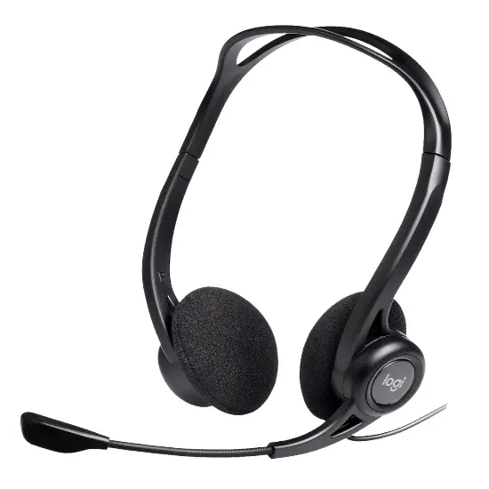 Ականջակալ Logitech PC960-EMEA, աղմուկը մարող միկրոֆոն USB-A (L981-000100)