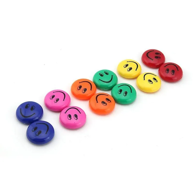 Super strong color magnet for boardս 6 colors, 12 psc,  30 mm