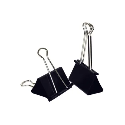 Binder clip, 51mm, efficiently binds from 150 to 200 pages, 12 pieces in a pack